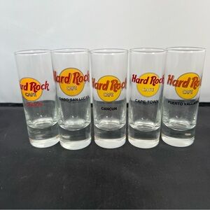 Hard Rock Cafe Shot Glasses lot